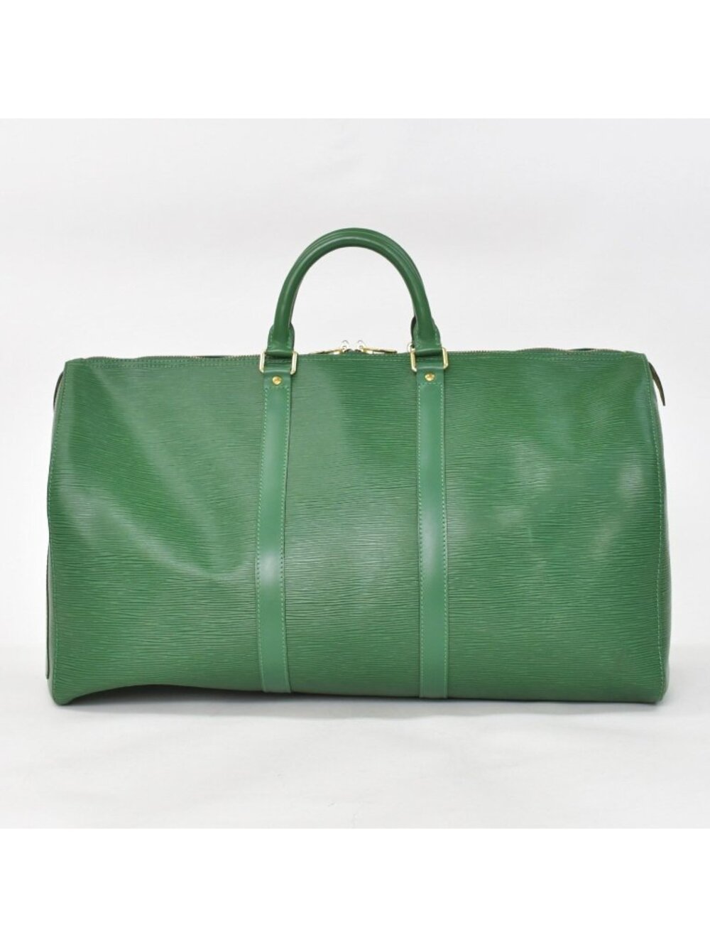 Louis Vuitton Keepall 50 Boston Bag Borneo Green Epi Leather Gold